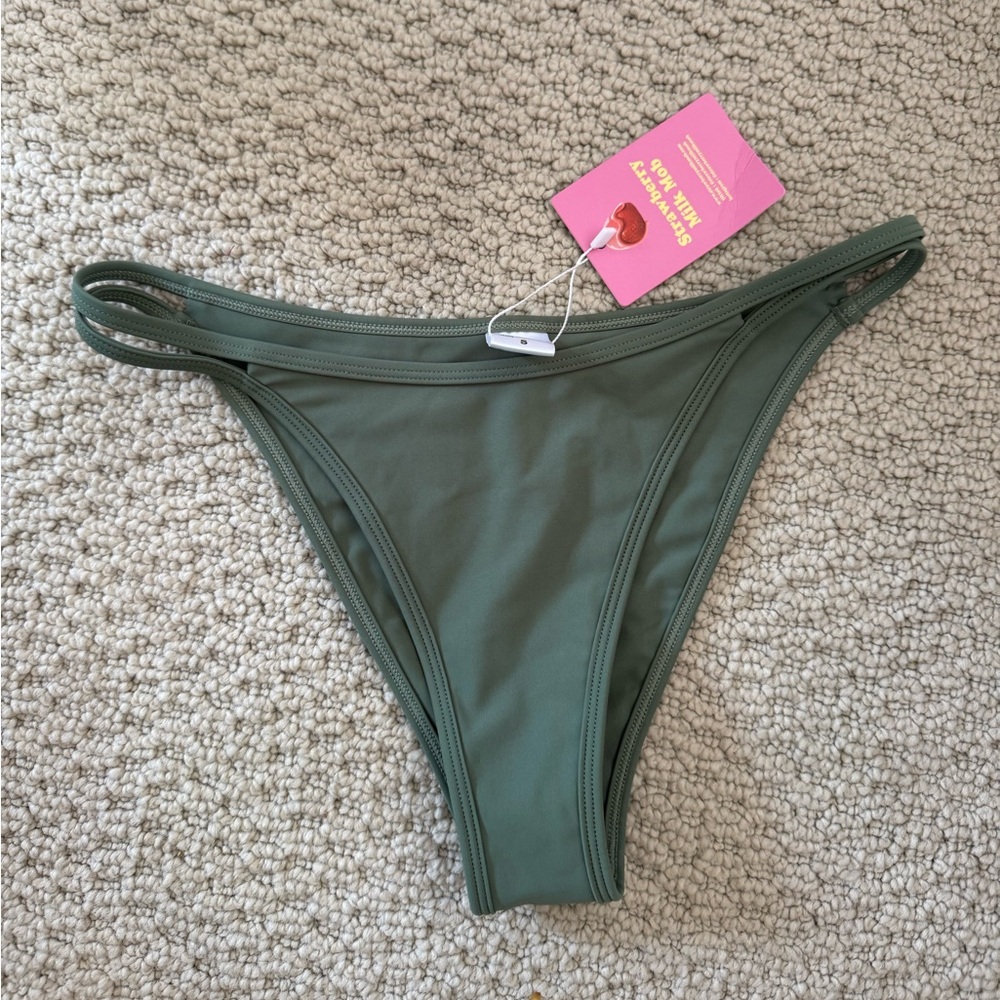 Strawberry Milk Mob Olive Bikini Bottom